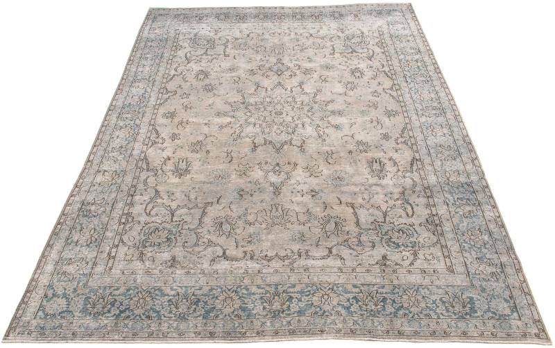 morgenland Teppich »Vintage - 389 x 290 cm - grau«, rechteckig von morgenland