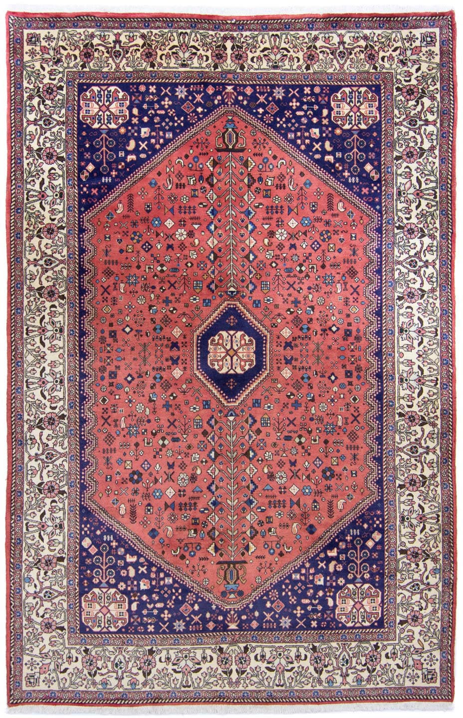 morgenland Wollteppich »Abadeh Medaillon Rosso 280 x 174 cm«, rechteckig von morgenland