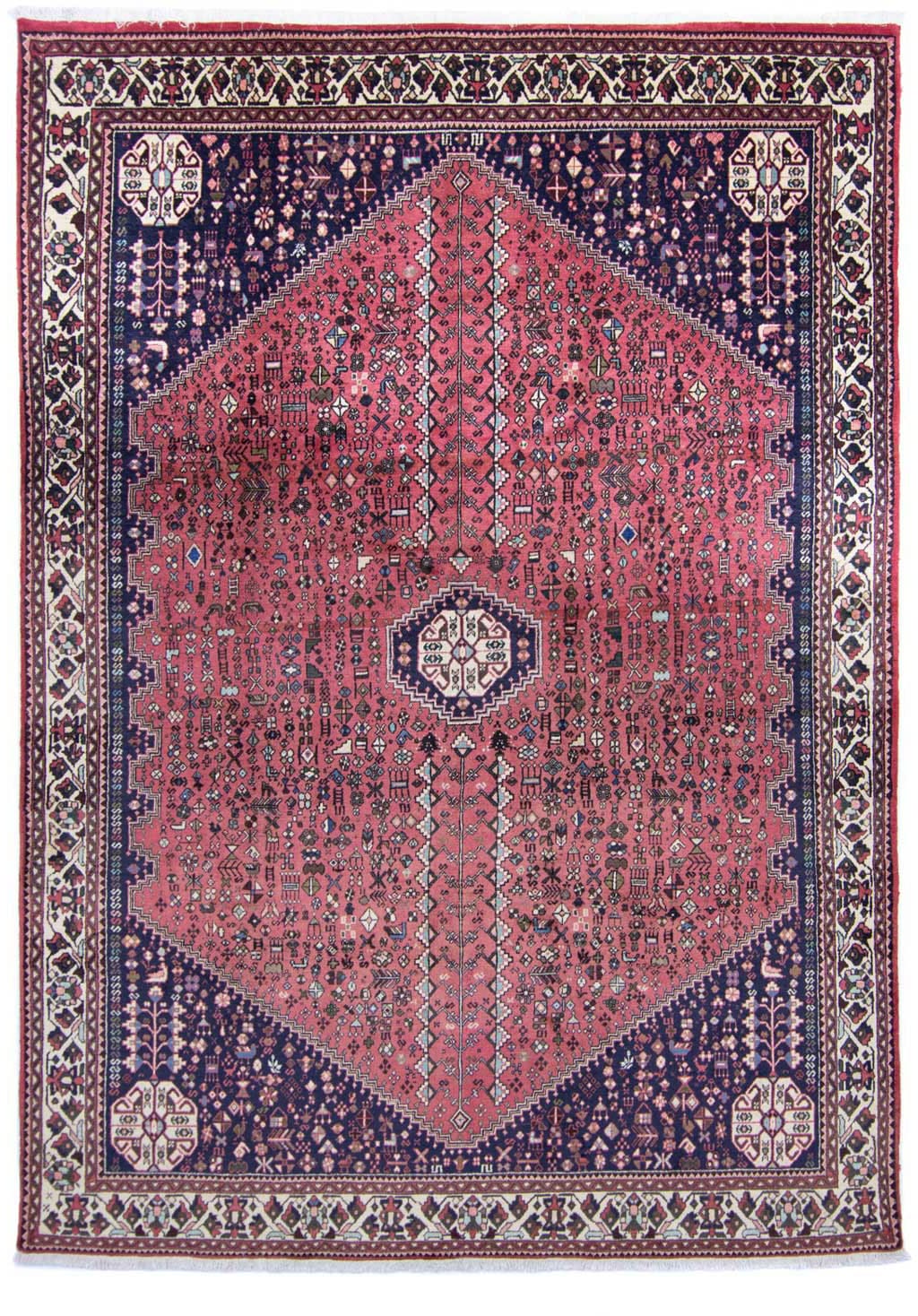 morgenland Wollteppich »Abadeh Medaillon Rosso chiaro 284 x 200 cm«, rechteckig von morgenland