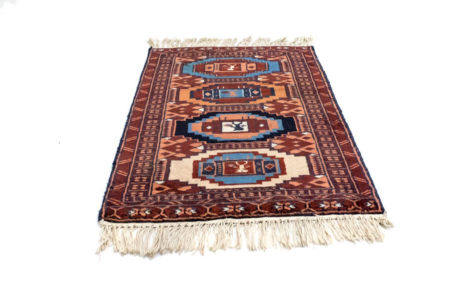 morgenland Wollteppich »Afghan Teppich handgeknüpft rost«, rechteckig von morgenland