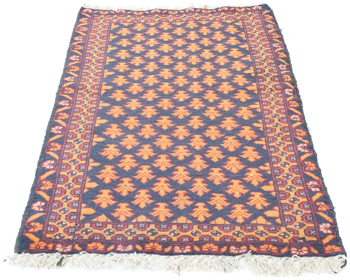 morgenland Wollteppich »Belutsch Teppich handgeknüpft blau«, rechteckig von morgenland
