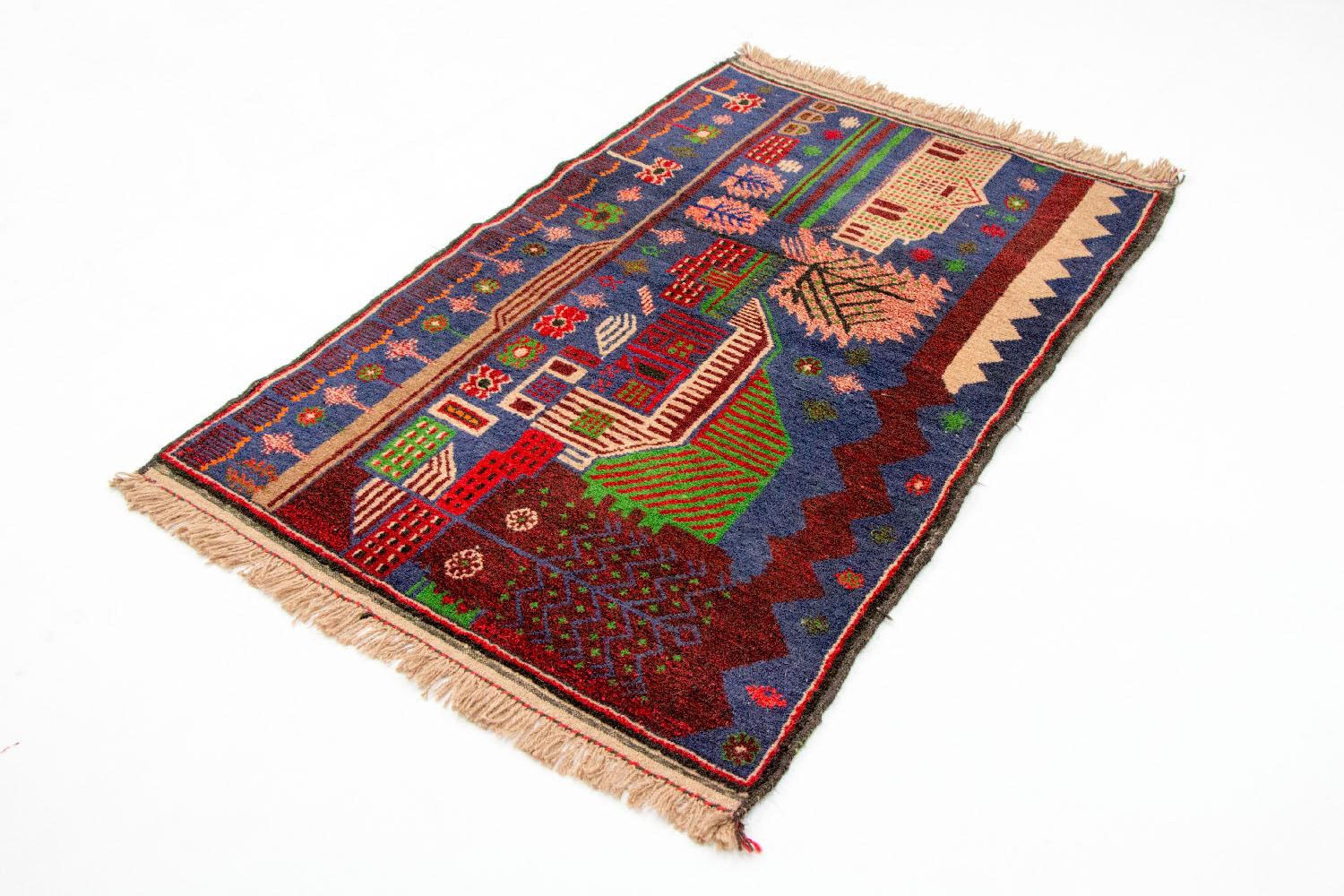 morgenland Wollteppich »Belutsch Teppich handgeknüpft mehrfarbig«, rechteckig, 8 mm Höhe, handgeknüpft von morgenland