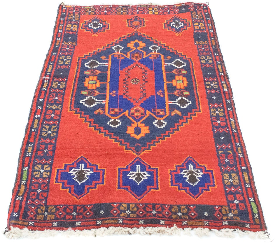 morgenland Wollteppich »Belutsch Teppich handgeknüpft orange«, rechteckig von morgenland