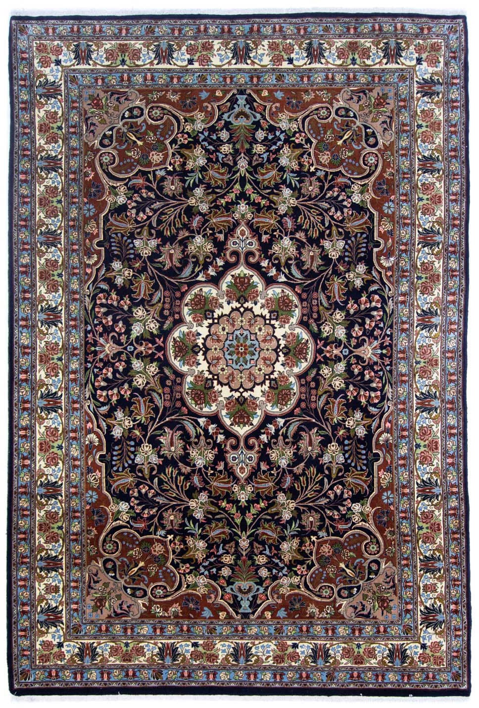 morgenland Wollteppich »Bidjar Medaillon Blu scuro 304 x 200 cm«, rechteckig von morgenland