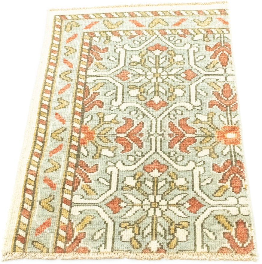 morgenland Wollteppich »Designer Teppich handgeknüpft beige«, rechteckig von morgenland