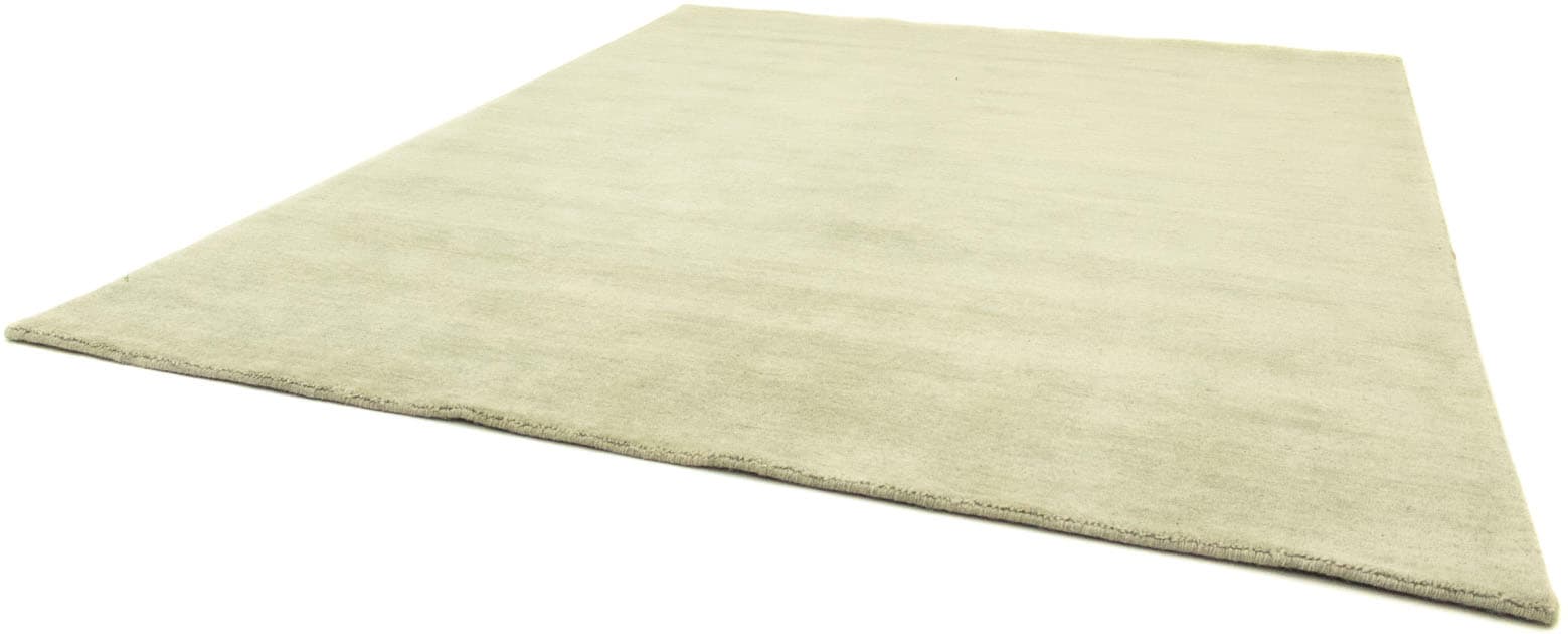 morgenland Wollteppich »Einfarbig Beige 240 x 80 cm«, rechteckig von morgenland