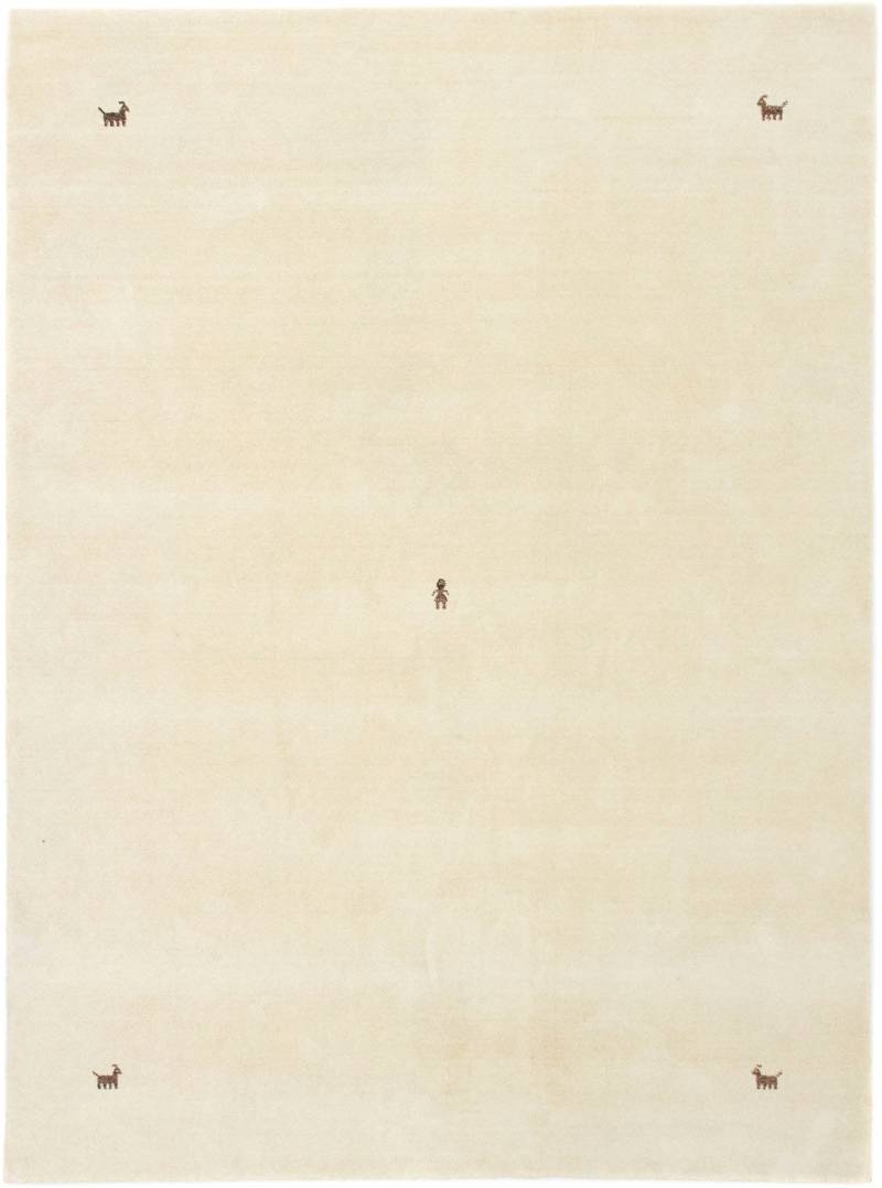 morgenland Wollteppich »GABBEH SAHARA«, rechteckig, 18 mm Höhe, reine Schurwolle, Uni Tiermotiv, Wohnzimmer von morgenland