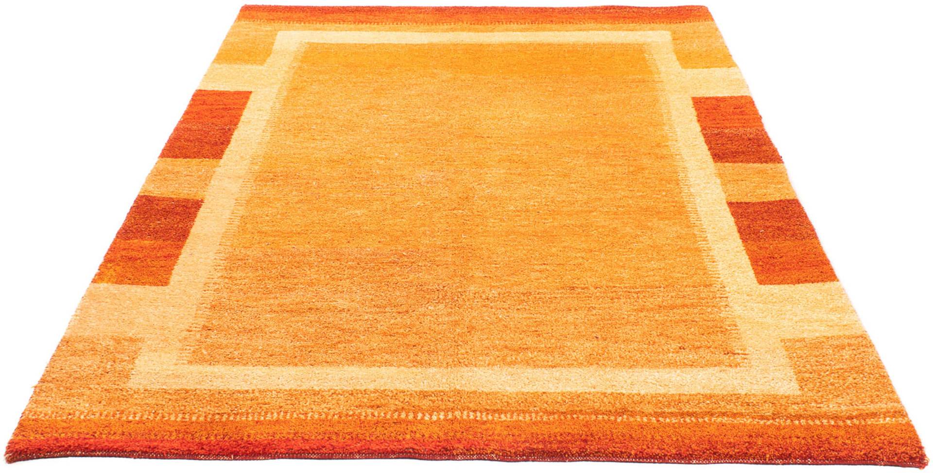 morgenland Wollteppich »Gabbeh - Indus - 196 x 139 cm - gold«, rechteckig von morgenland