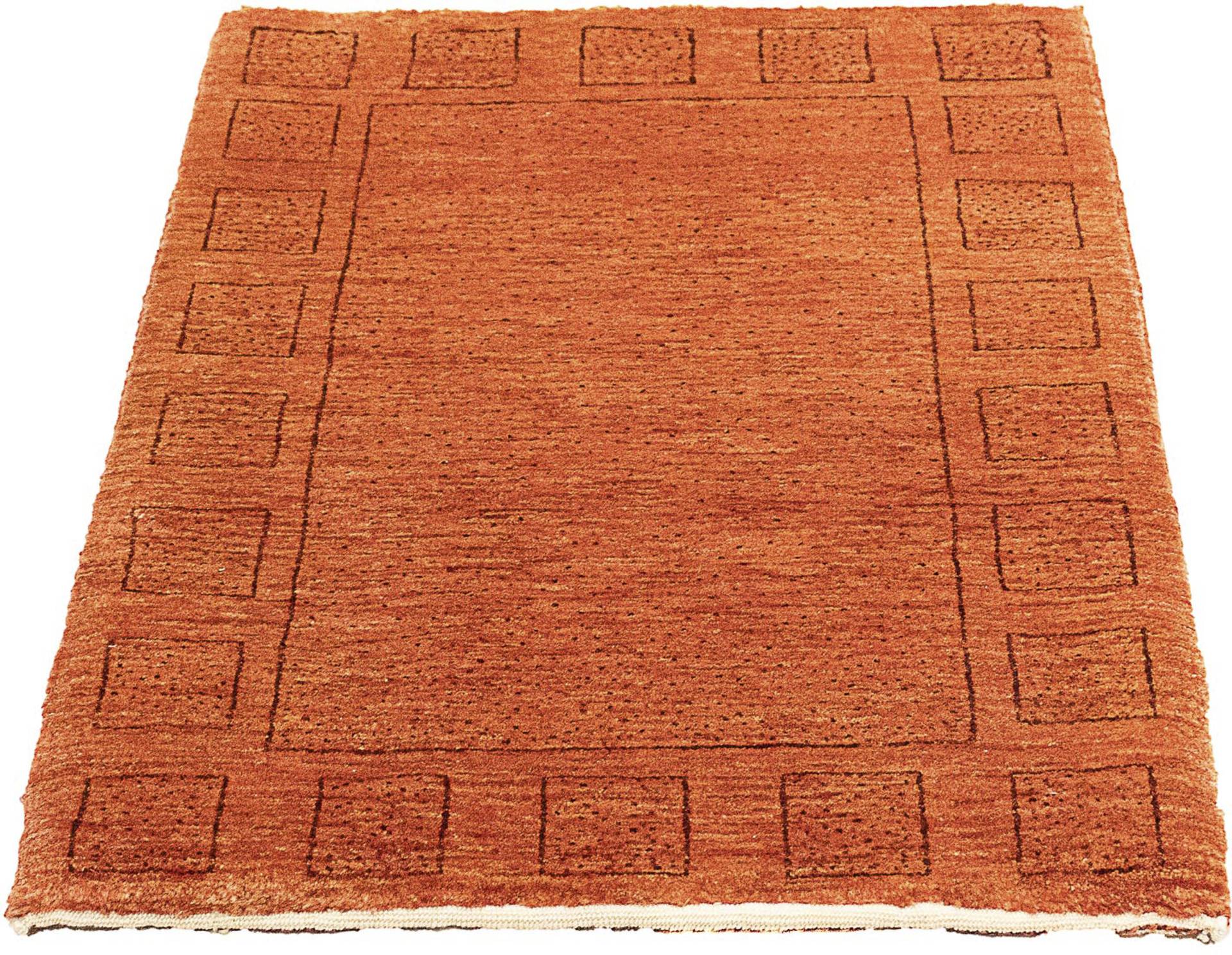 morgenland Wollteppich »Gabbeh - Kaschkuli Perser - 90 x 65 cm - rost«, rechteckig von morgenland