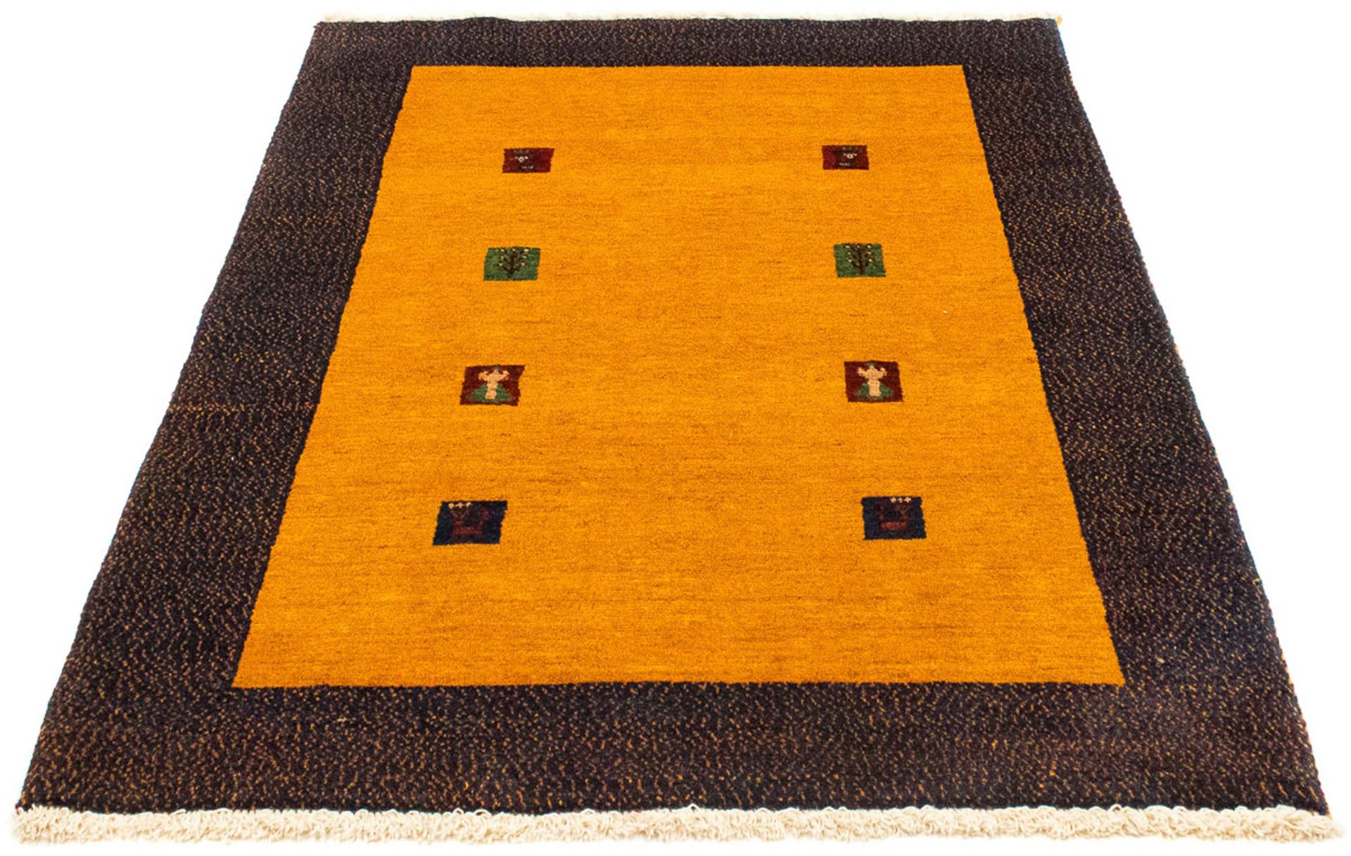 morgenland Wollteppich »Gabbeh - Loribaft Perser - 150 x 107 cm - gold«, rechteckig von morgenland