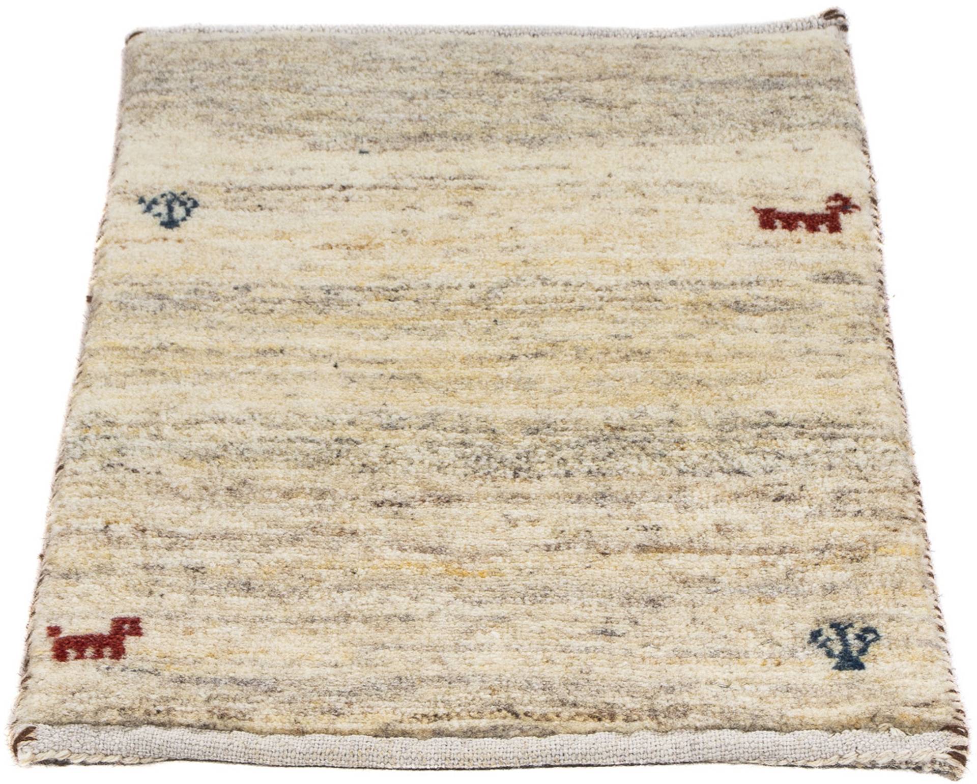 morgenland Wollteppich »Gabbeh - Loribaft Perser - 60 x 40 cm - beige«, rechteckig von morgenland