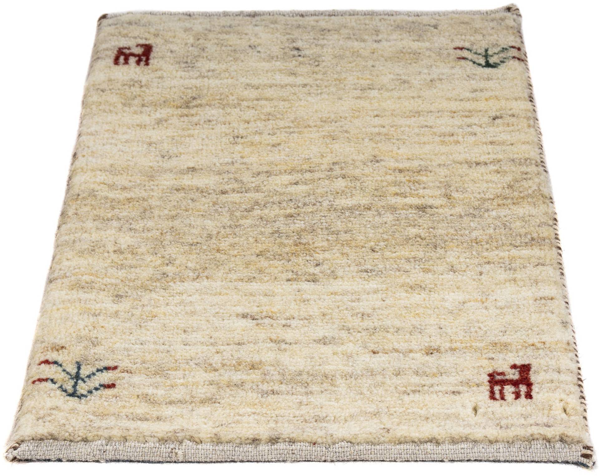 morgenland Wollteppich »Gabbeh - Loribaft Perser - 60 x 40 cm - beige«, rechteckig von morgenland