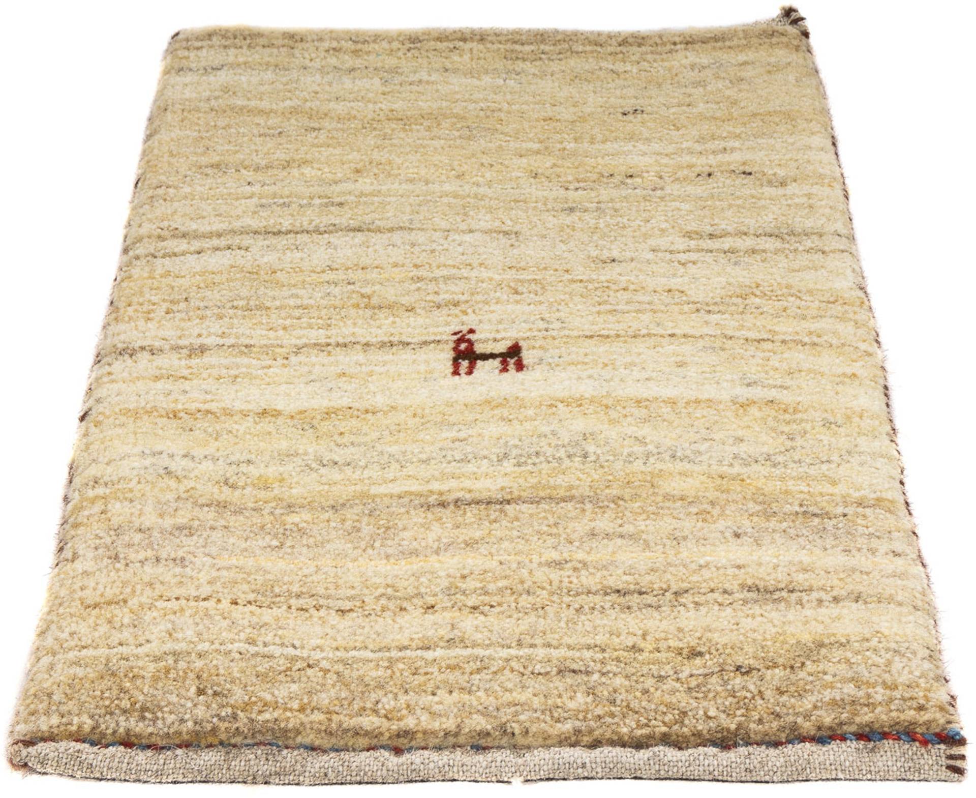 morgenland Wollteppich »Gabbeh - Loribaft Perser - 60 x 40 cm - beige«, rechteckig von morgenland