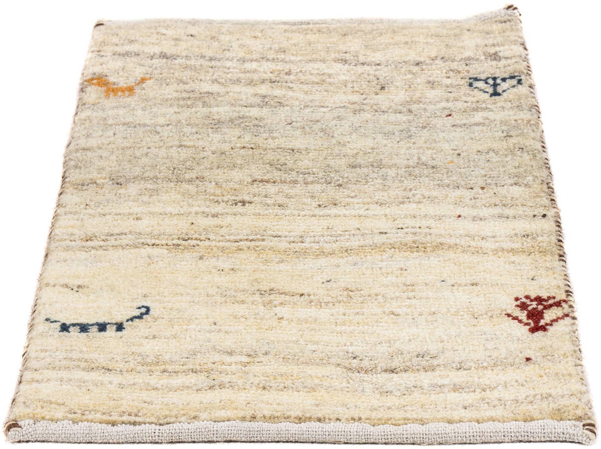 morgenland Wollteppich »Gabbeh - Loribaft Perser - 60 x 40 cm - beige«, rechteckig von morgenland