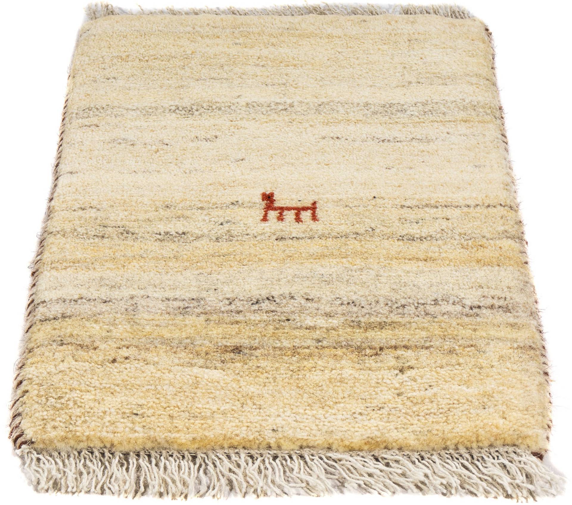 morgenland Wollteppich »Gabbeh - Loribaft Perser - 60 x 40 cm - beige«, rechteckig von morgenland