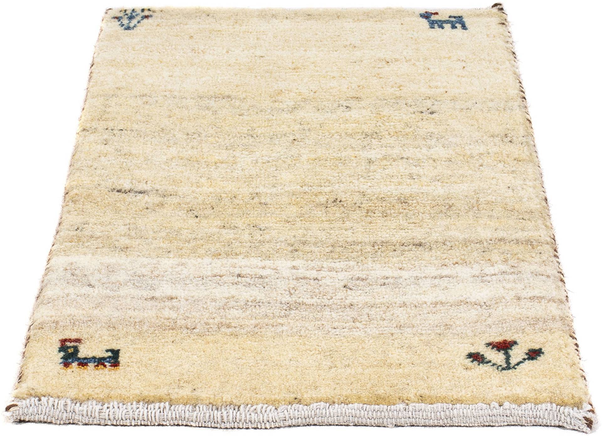 morgenland Wollteppich »Gabbeh - Loribaft Perser - 60 x 40 cm - beige«, rechteckig von morgenland