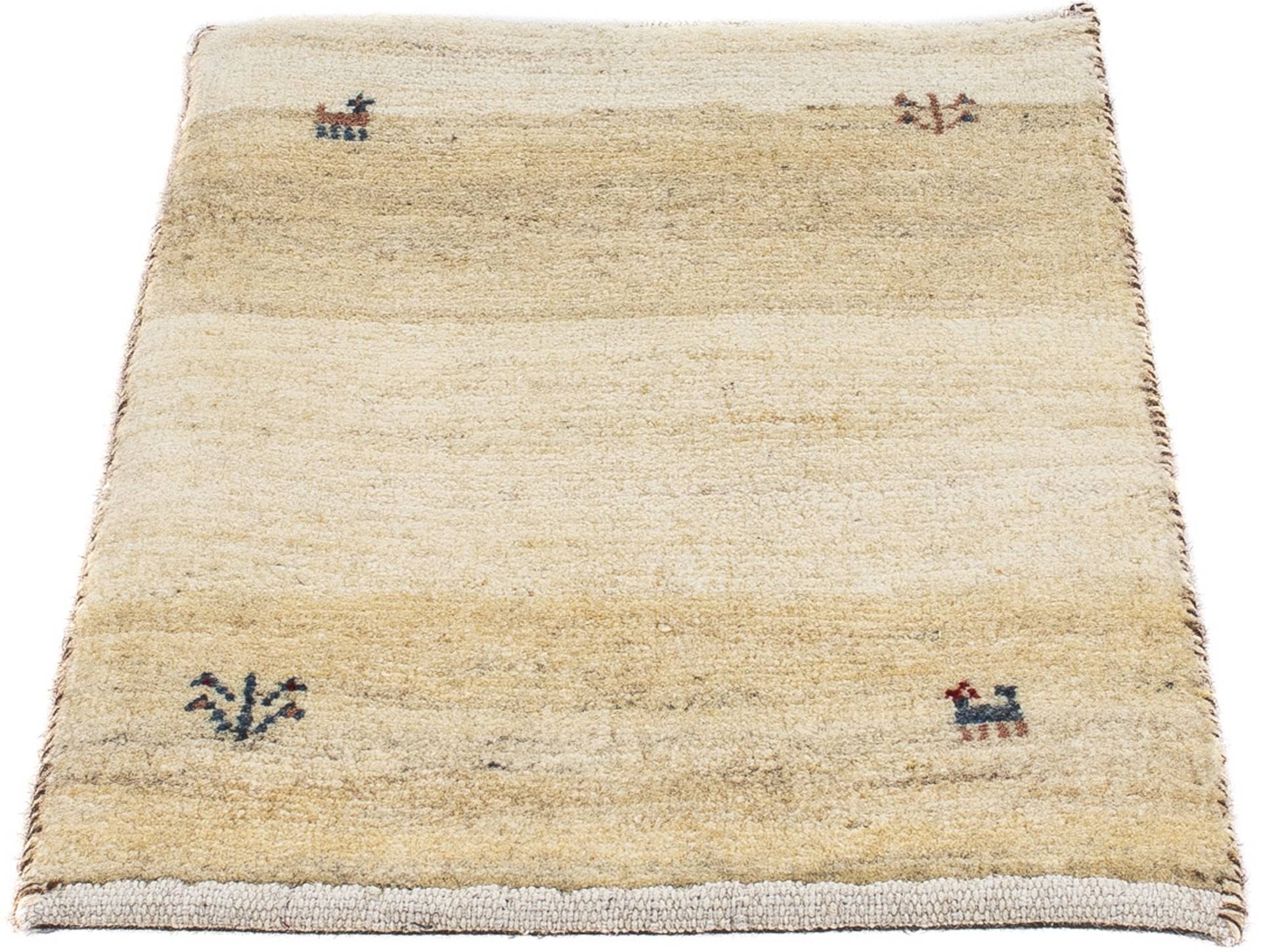 morgenland Wollteppich »Gabbeh - Loribaft Perser - 60 x 40 cm - beige«, rechteckig von morgenland