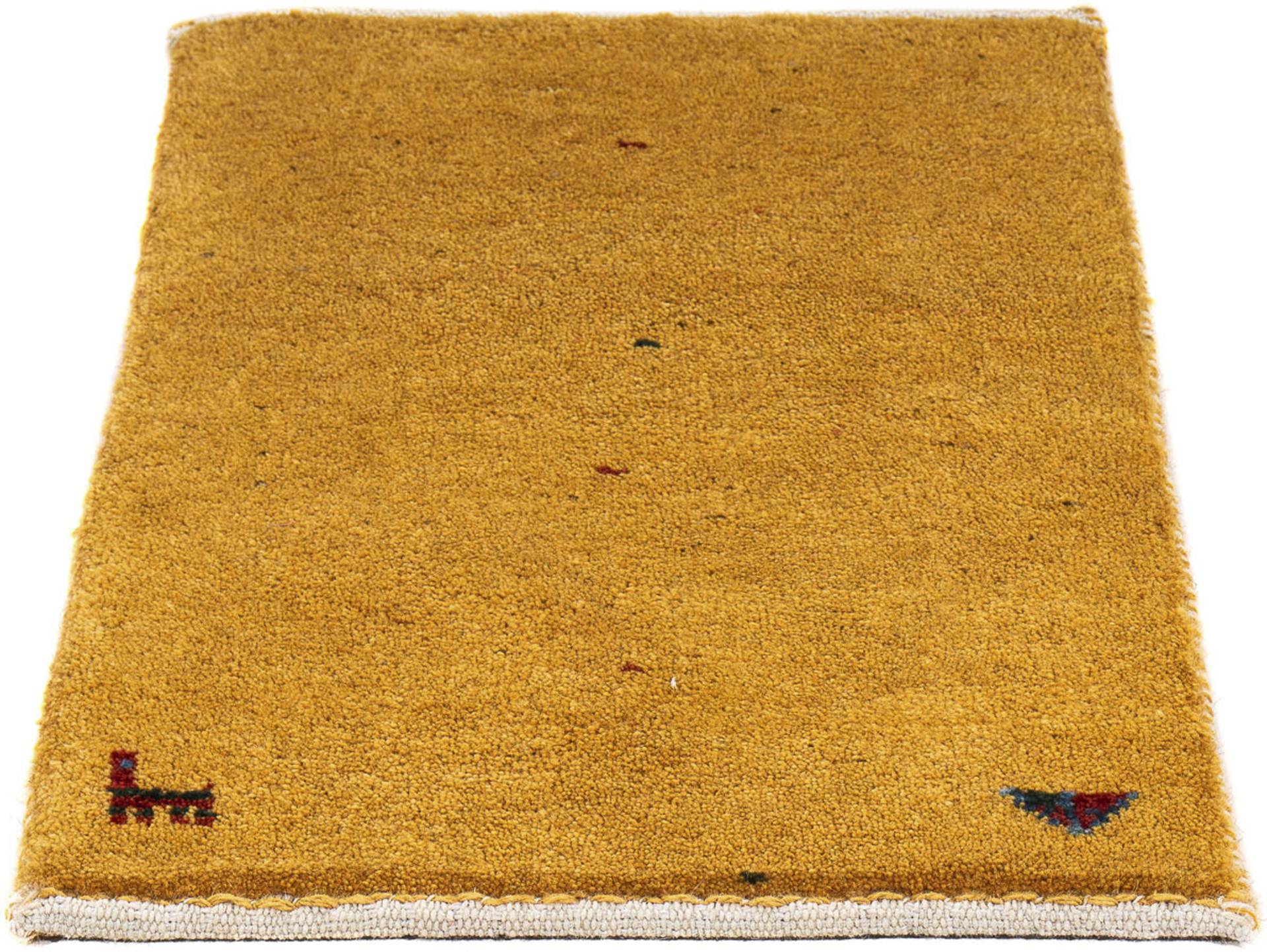 morgenland Wollteppich »Gabbeh - Loribaft Perser - 60 x 40 cm - orange«, rechteckig von morgenland