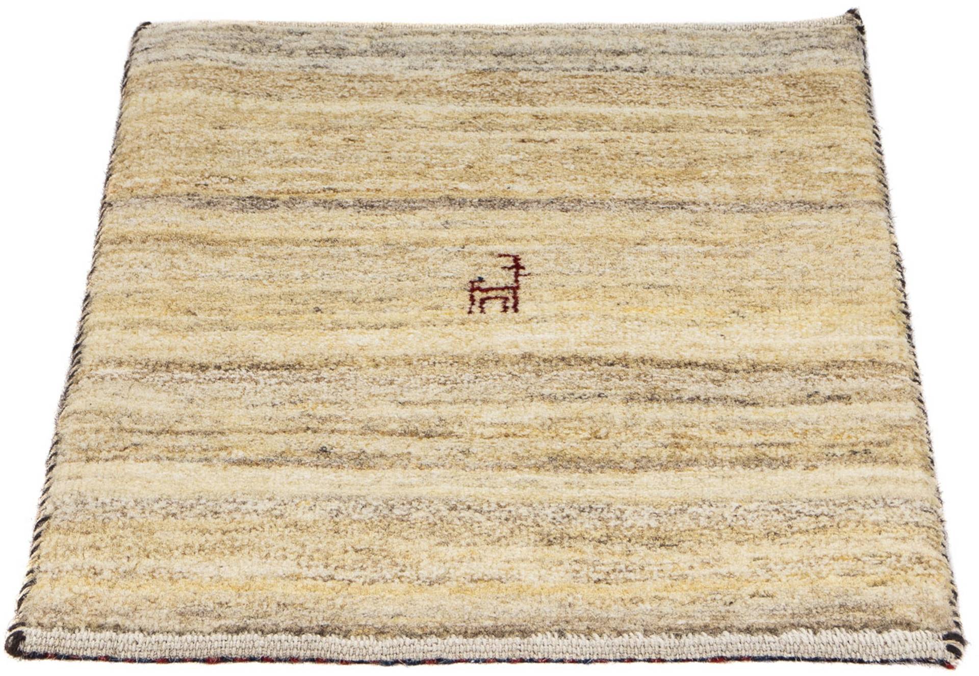 morgenland Wollteppich »Gabbeh - Perser - 60 x 40 cm - beige«, rechteckig von morgenland