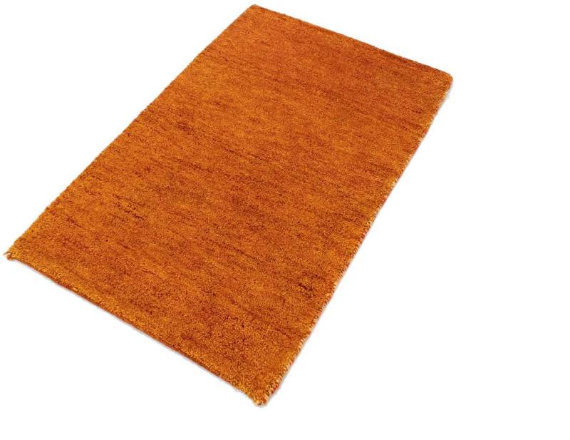 morgenland Wollteppich »Gabbeh Teppich handgewebt orange«, rechteckig von morgenland