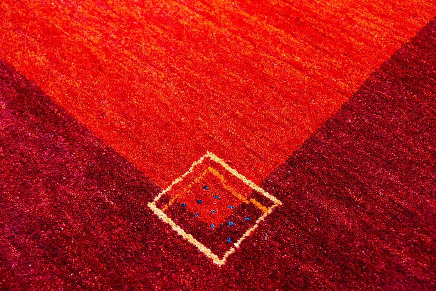 morgenland Wollteppich »Gabbeh Teppich handgewebt rost«, rechteckig, Kurzflor von morgenland