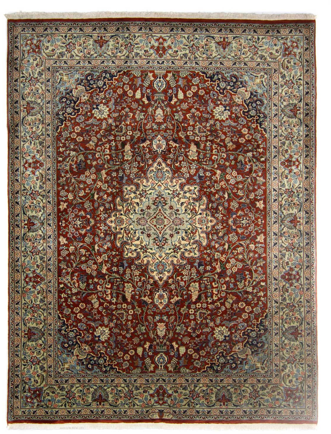 morgenland Wollteppich »Golpayegan Medaillon Rosso scuro 330 x 259 cm«, rechteckig von morgenland