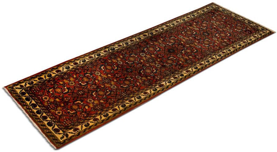 morgenland Wollteppich »Hosseinabad Teppich handgeknüpft rot«, rechteckig von morgenland