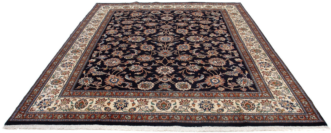 morgenland Wollteppich »Kaschmar Blumenmuster Nero 282 x 190 cm«, rechteckig von morgenland