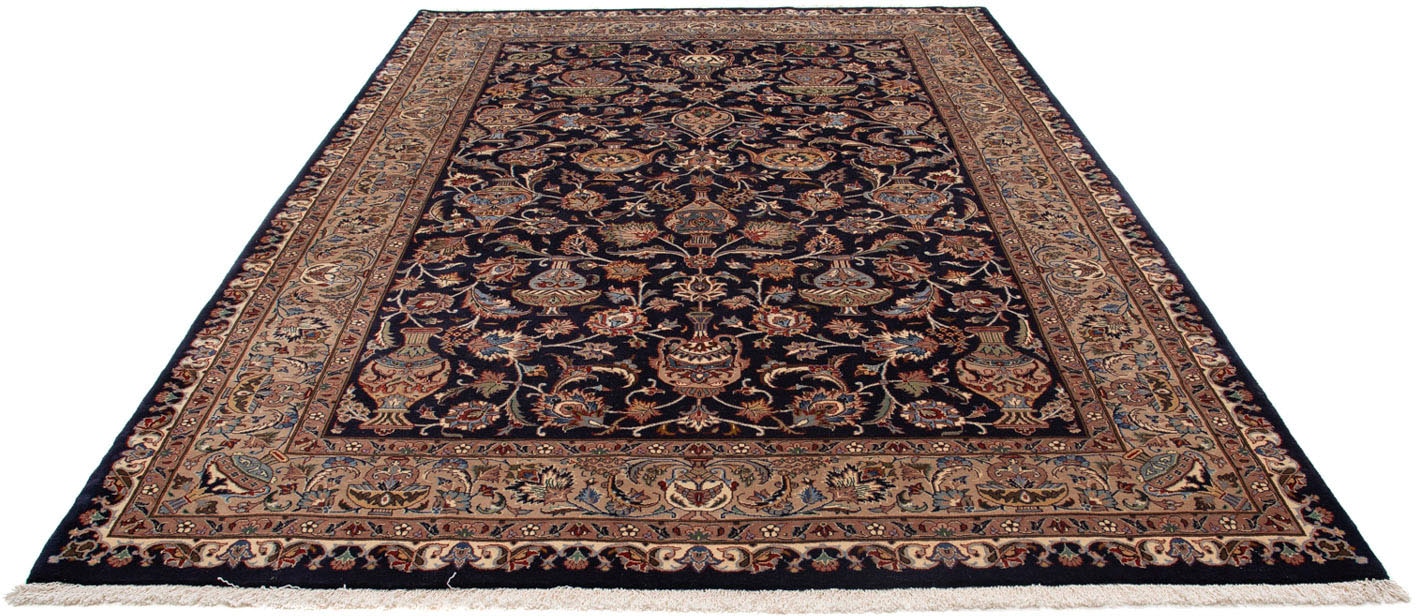 morgenland Wollteppich »Kaschmar Blumenmuster Nero 290 x 203 cm«, rechteckig von morgenland