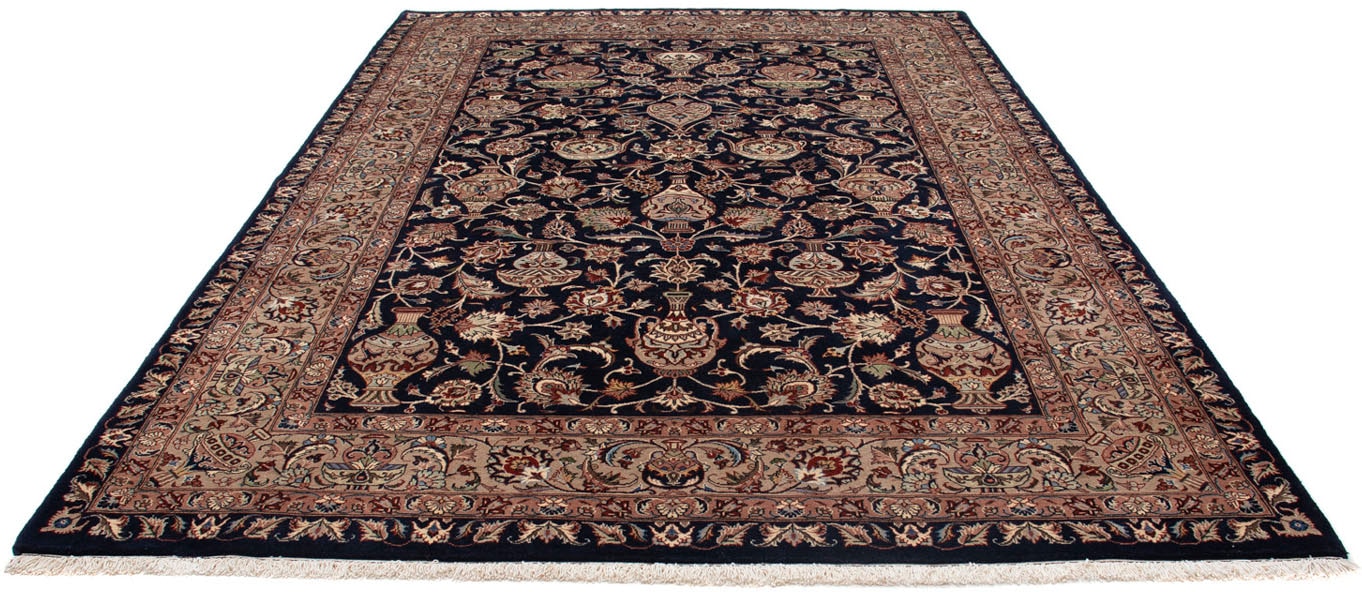 morgenland Wollteppich »Kaschmar Blumenmuster Nero 295 x 203 cm«, rechteckig von morgenland