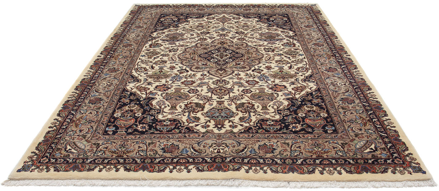 morgenland Wollteppich »Kaschmar Medaillon Beige 303 x 201 cm«, rechteckig von morgenland