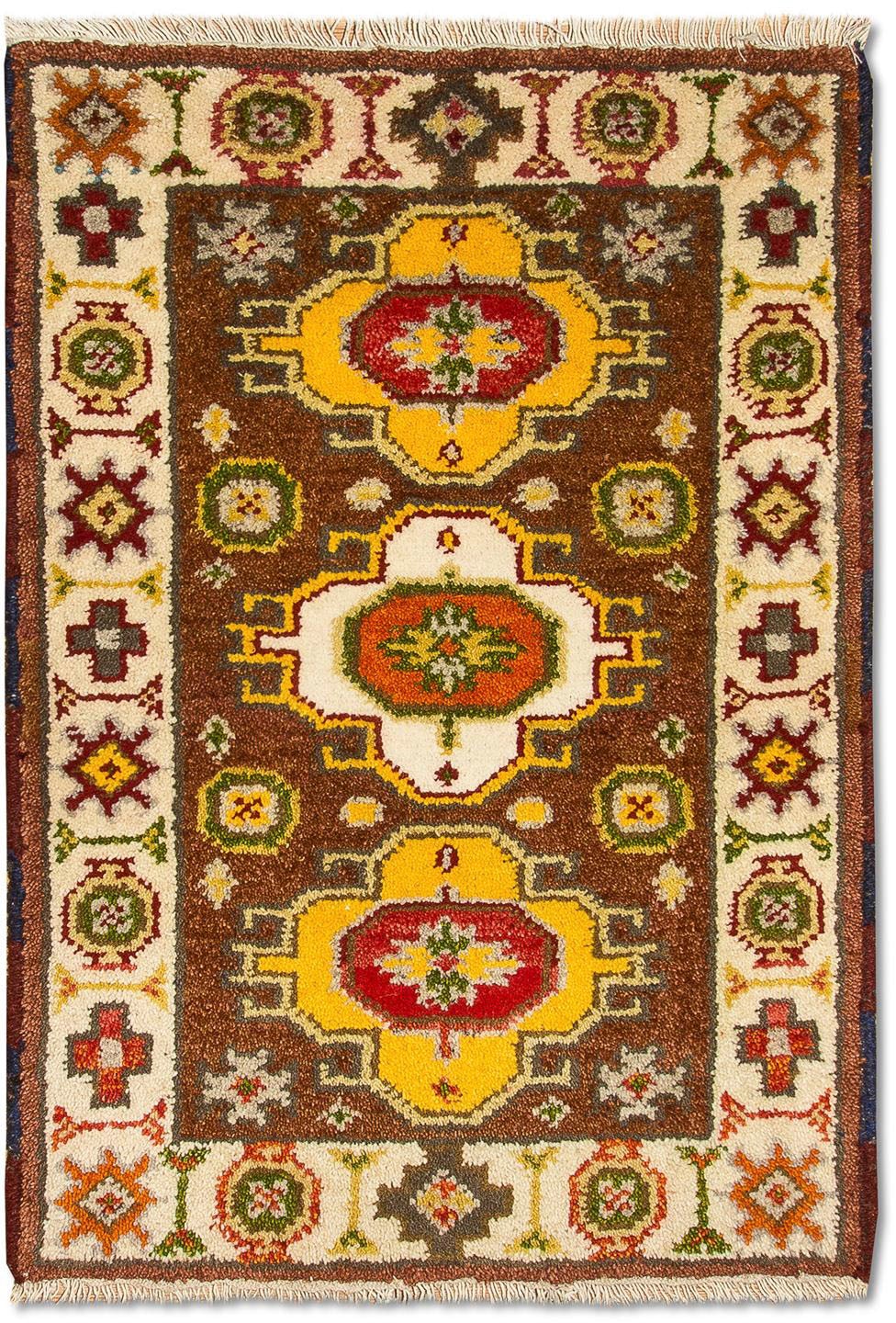 morgenland Wollteppich »Kazak Teppich handgeknüpft braun«, rechteckig von morgenland