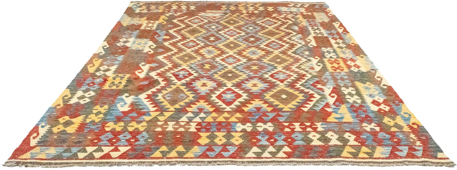morgenland Wollteppich »Kelim Afghan Teppich handgewebt mehrfarbig«, rechteckig von morgenland
