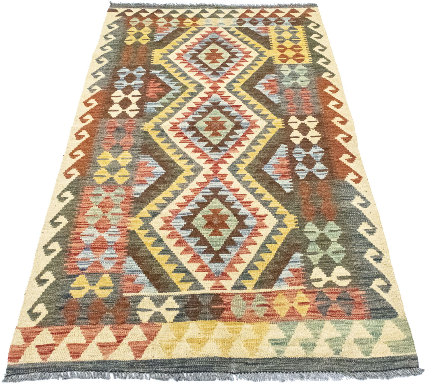 morgenland Wollteppich »Kelim Afghan Teppich handgewebt mehrfarbig«, rechteckig von morgenland
