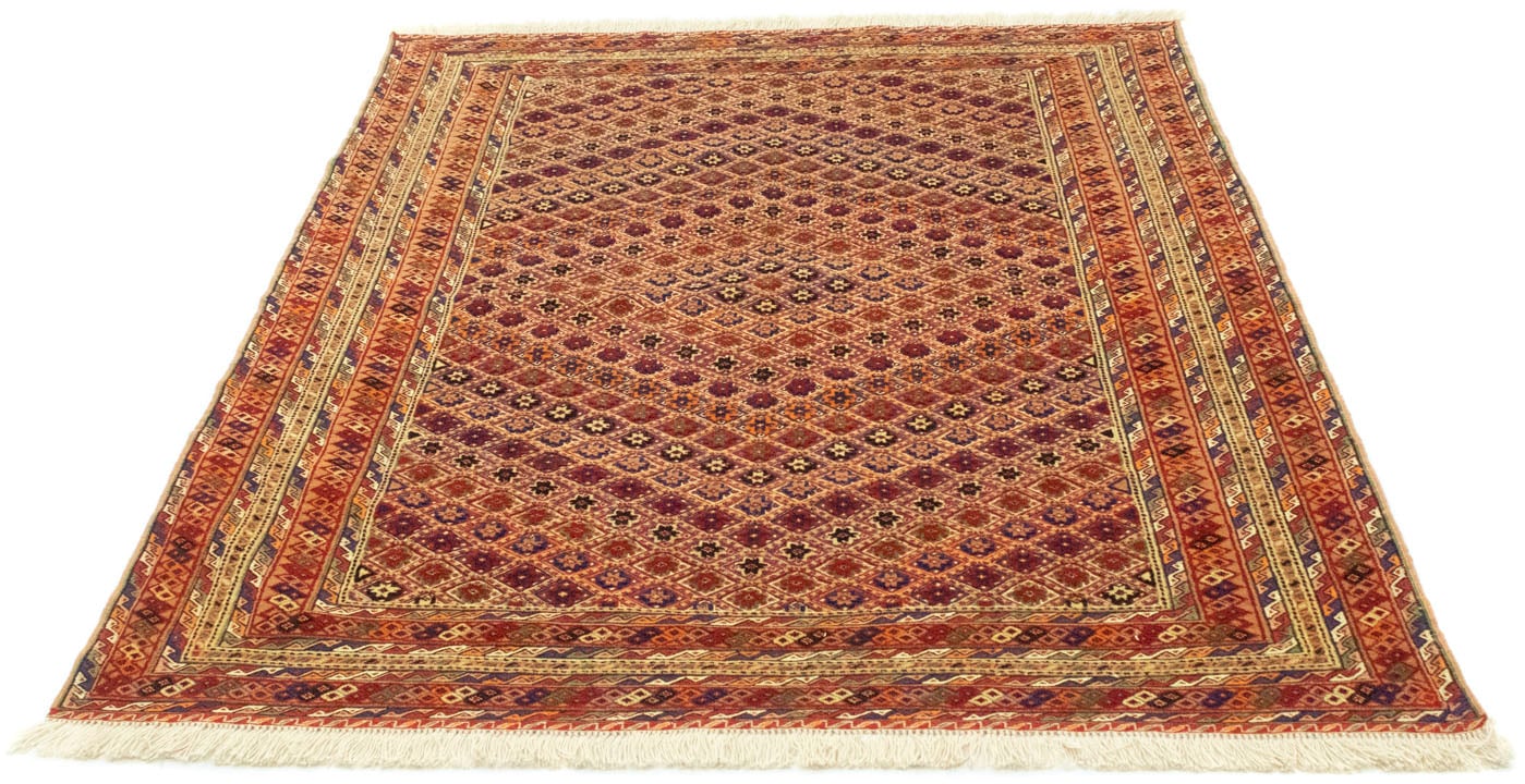 morgenland Wollteppich »Kelim Afghan Teppich handgewebt orange«, rechteckig von morgenland