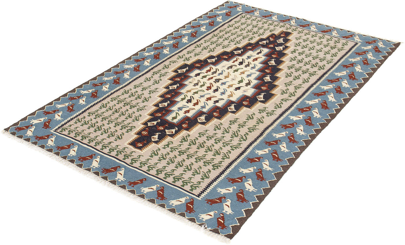 morgenland Wollteppich »Kelim - Oriental - 142 x 93 cm - beige«, rechteckig von morgenland