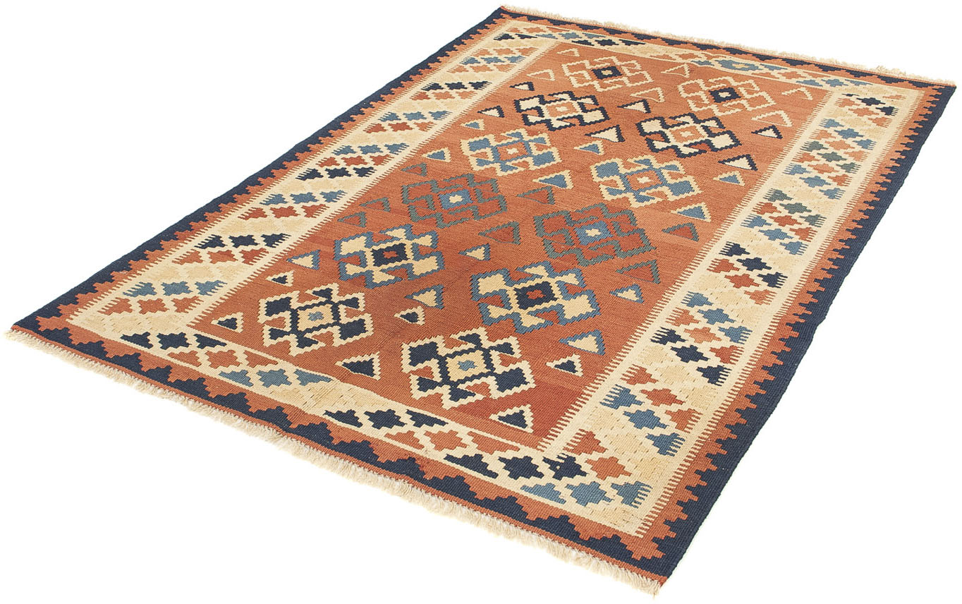 morgenland Wollteppich »Kelim - Oriental - 162 x 113 cm - braun«, rechteckig von morgenland