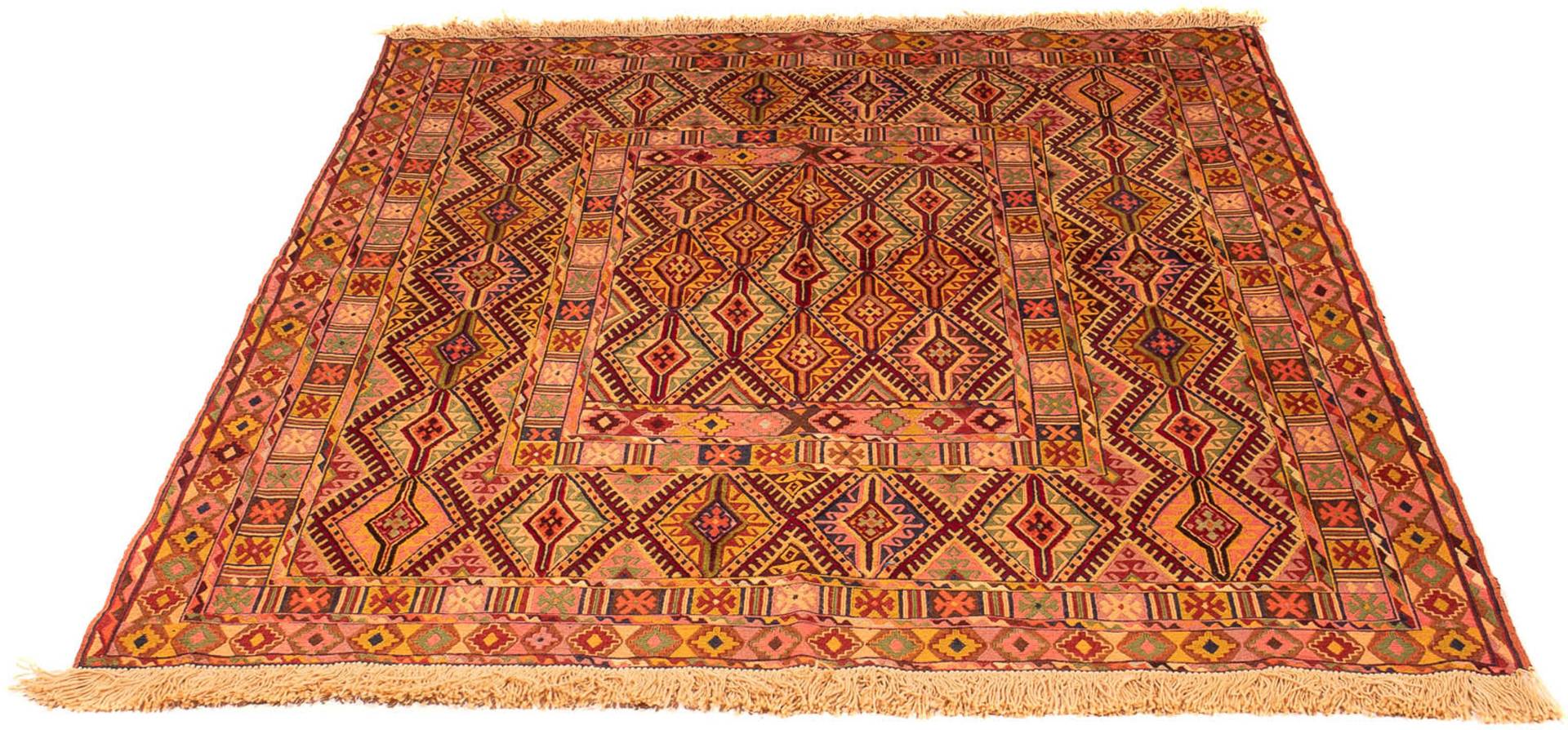 morgenland Wollteppich »Kelim - Oriental - 174 x 138 cm - mehrfarbig«, rechteckig von morgenland