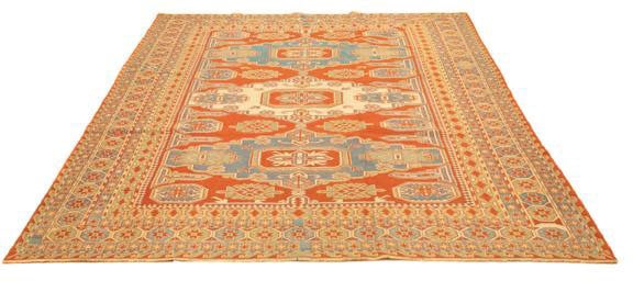 morgenland Wollteppich »Kelim - Oriental - 264 x 188 cm - orange«, rechteckig von morgenland