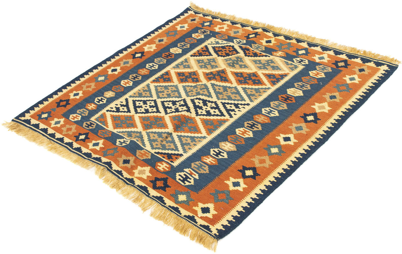 morgenland Wollteppich »Kelim - Oriental quadratisch - 100 x 98 cm - mehrfarbig«, quadratisch von morgenland