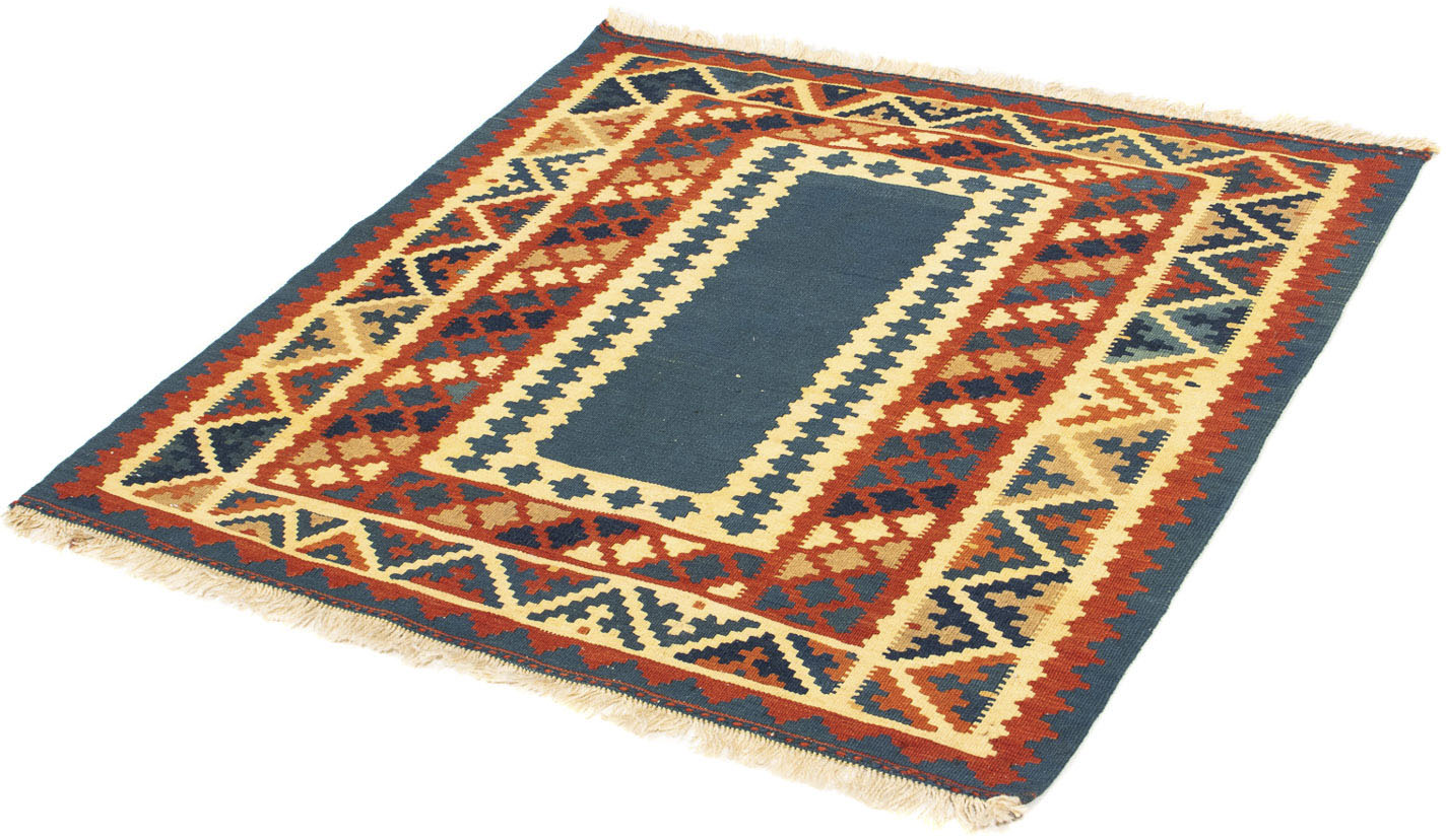 morgenland Wollteppich »Kelim - Oriental quadratisch - 101 x 100 cm - mehrfarbig«, quadratisch von morgenland