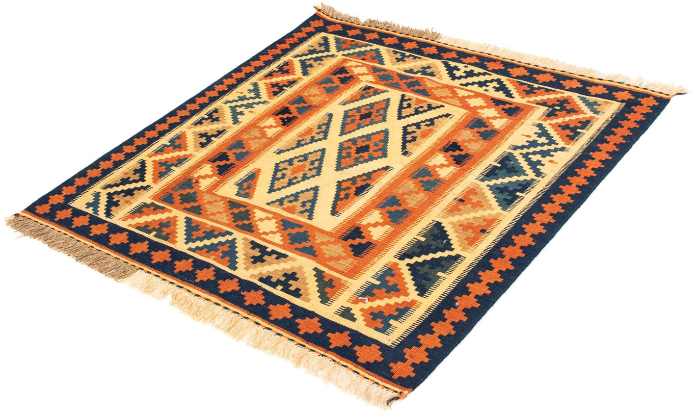 morgenland Wollteppich »Kelim - Oriental quadratisch - 102 x 100 cm - mehrfarbig«, quadratisch von morgenland