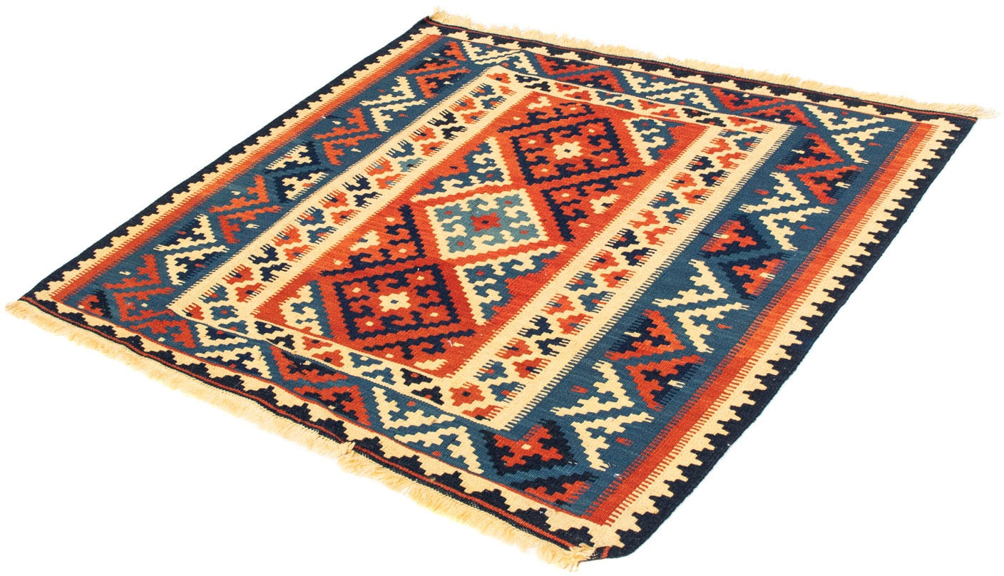 morgenland Wollteppich »Kelim - Oriental quadratisch - 104 x 101 cm - mehrfarbig«, quadratisch von morgenland