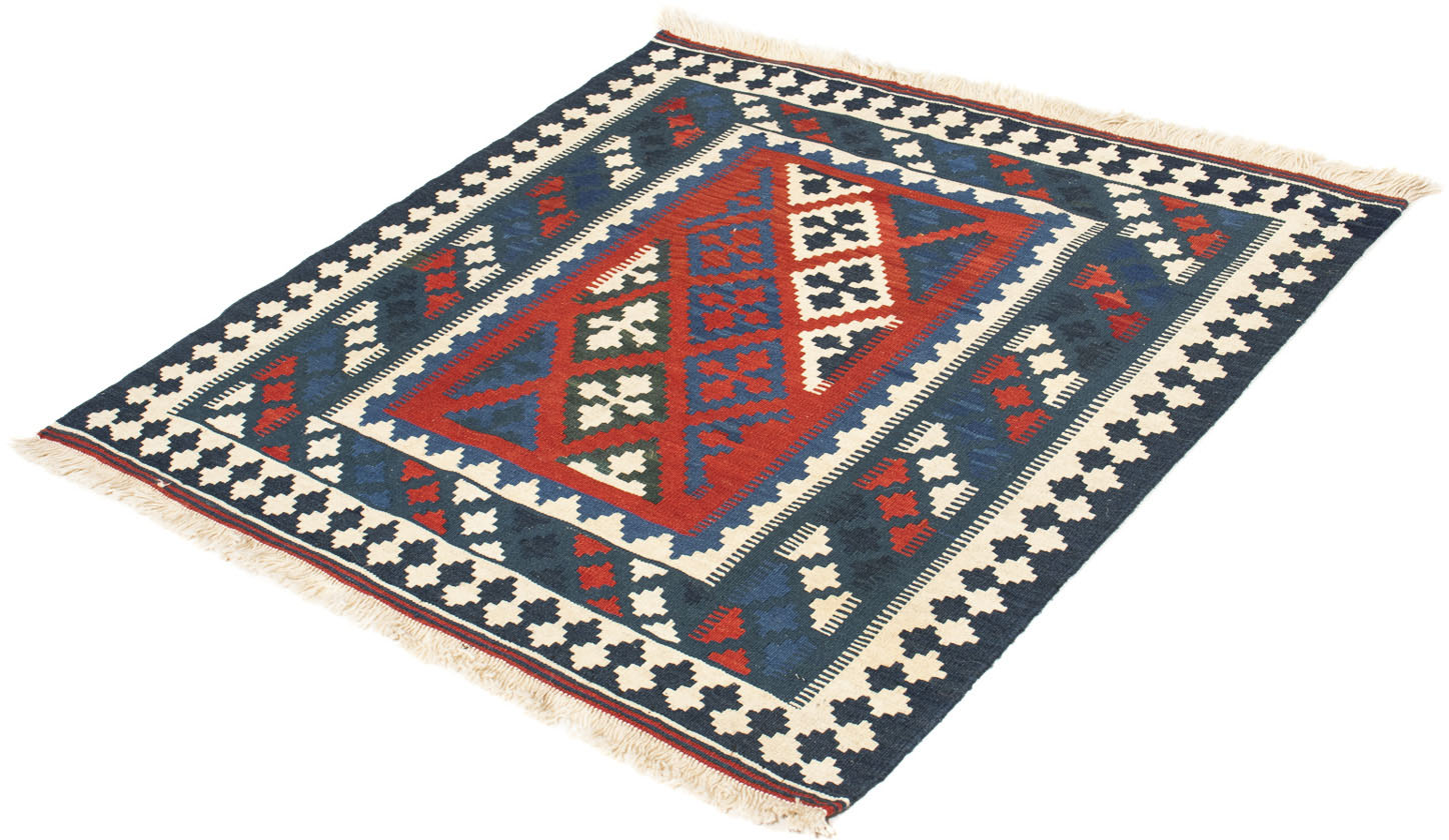 morgenland Wollteppich »Kelim - Oriental quadratisch - 105 x 102 cm - mehrfarbig«, quadratisch von morgenland