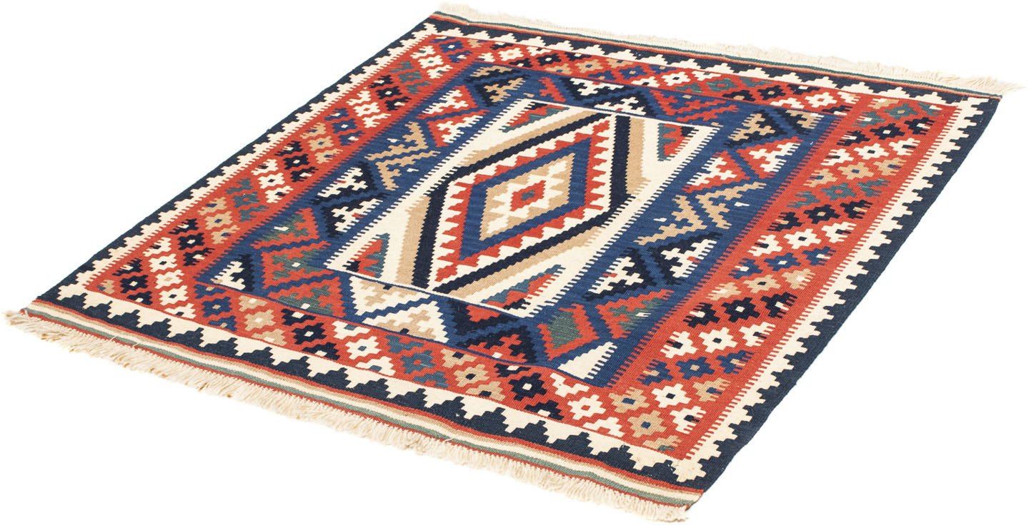 morgenland Wollteppich »Kelim - Oriental quadratisch - 106 x 100 cm - mehrfarbig«, quadratisch von morgenland