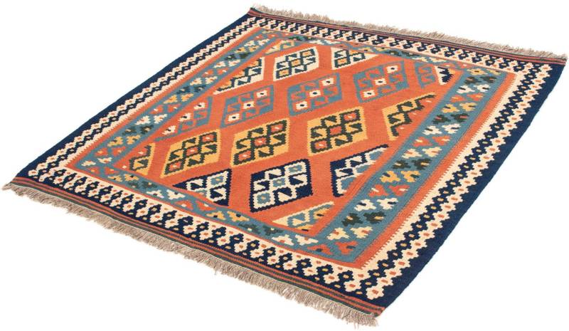 morgenland Wollteppich »Kelim - Oriental quadratisch - 107 x 103 cm - rost«, quadratisch von morgenland