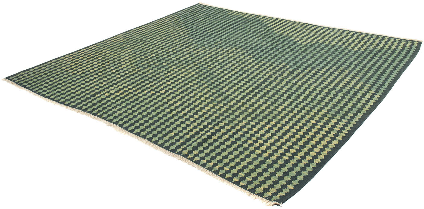 morgenland Wollteppich »Kelim - Oriental quadratisch - 216 x 200 cm - dunkelgrün«, quadratisch von morgenland