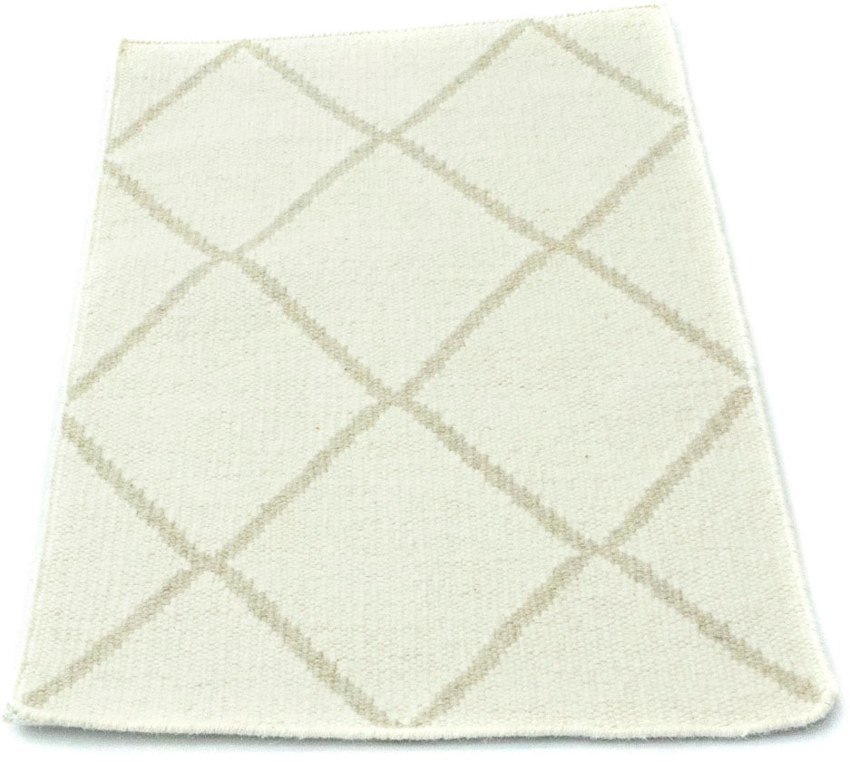 morgenland Wollteppich »Kelim Teppich handgewebt beige«, rechteckig, Kurzflor von morgenland