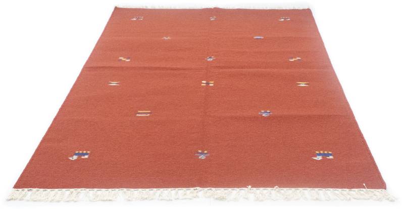 morgenland Wollteppich »Kelim Teppich handgewebt orange«, rechteckig von morgenland