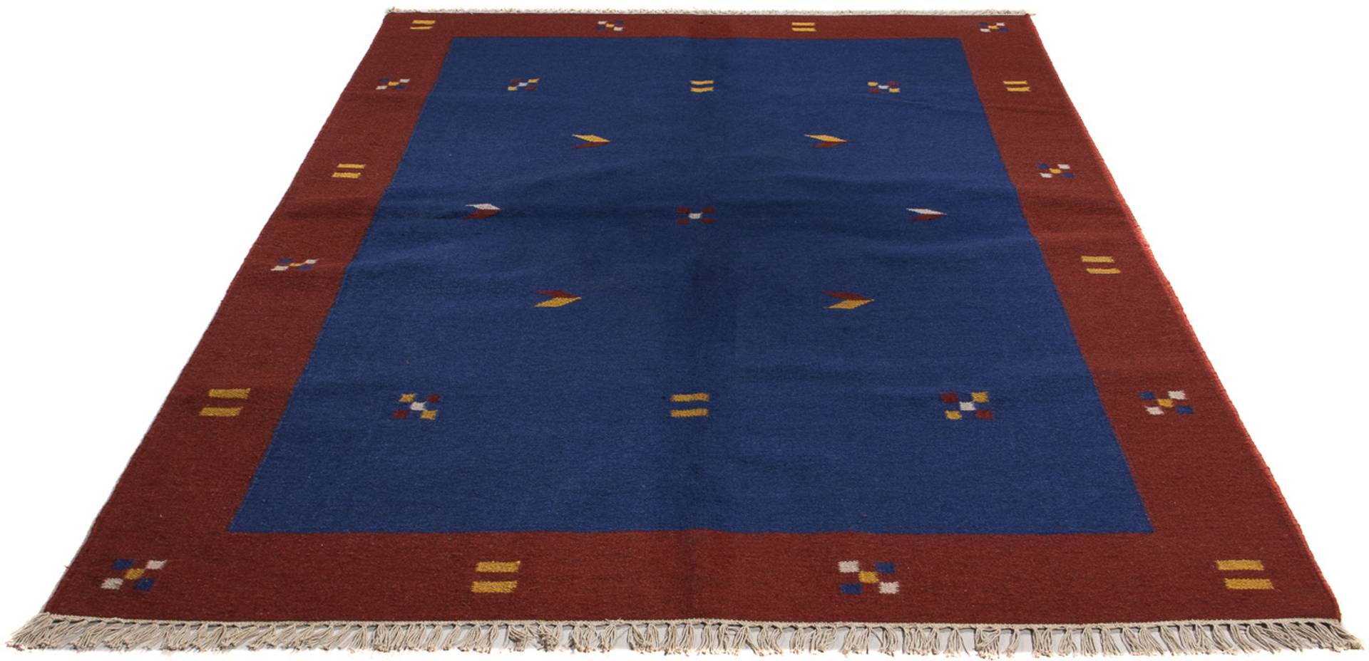 morgenland Wollteppich »Kelim - Trendy - 240 x 170 cm - dunkelblau«, rechteckig von morgenland